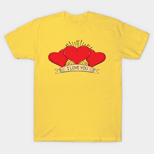 I Love You T-Shirt by kuncak81